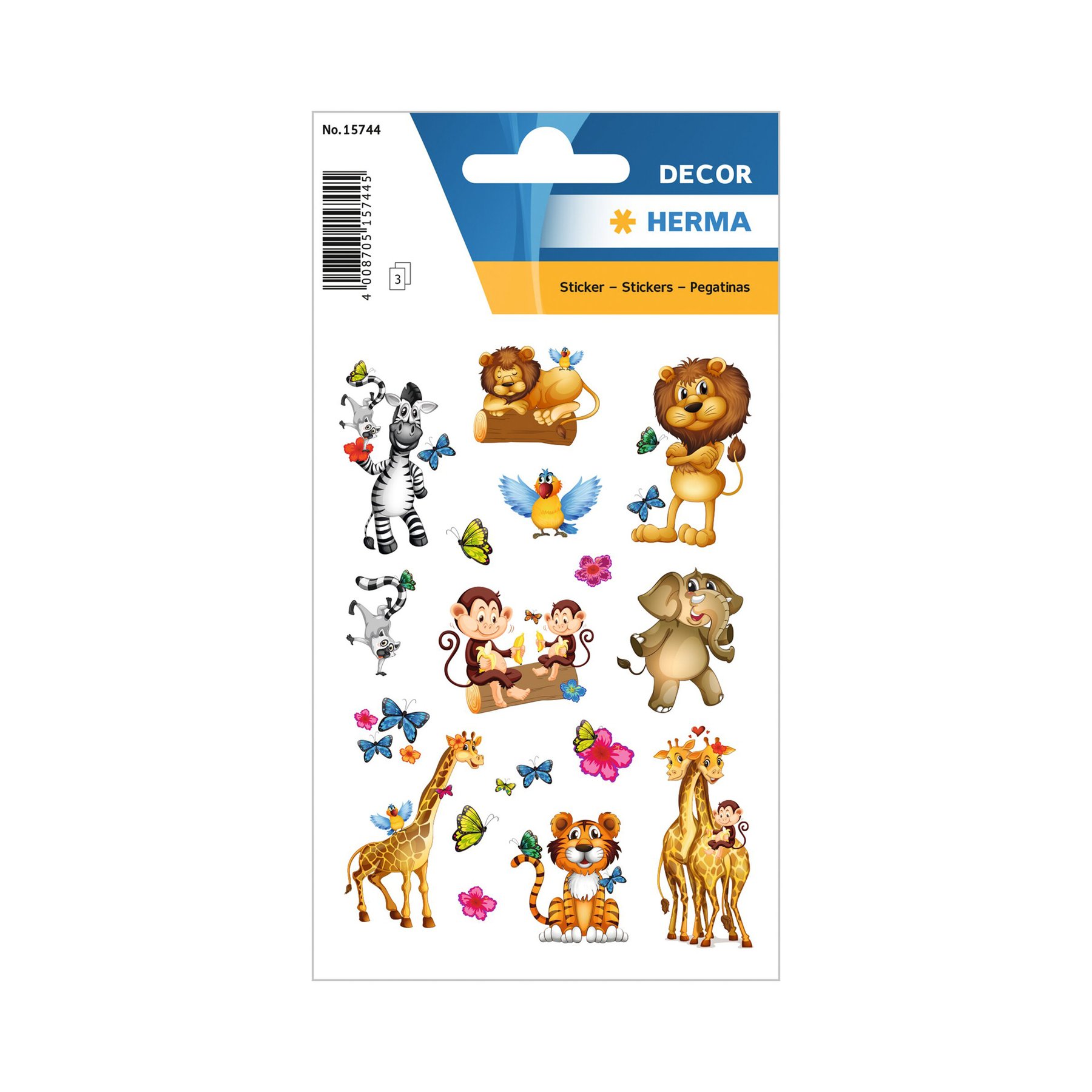 Herma Self-adhesive labels Jungle, 3 sheets
