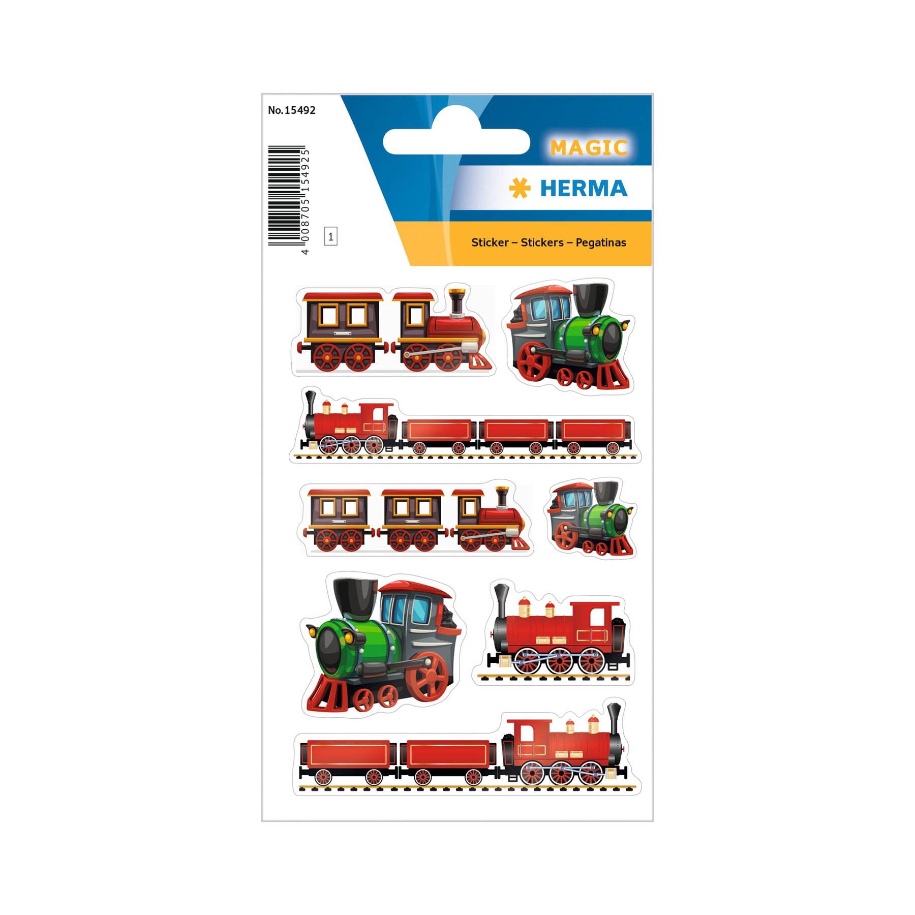Herma Self-Adhesive Labels Trains and Compositions, 1 sheet