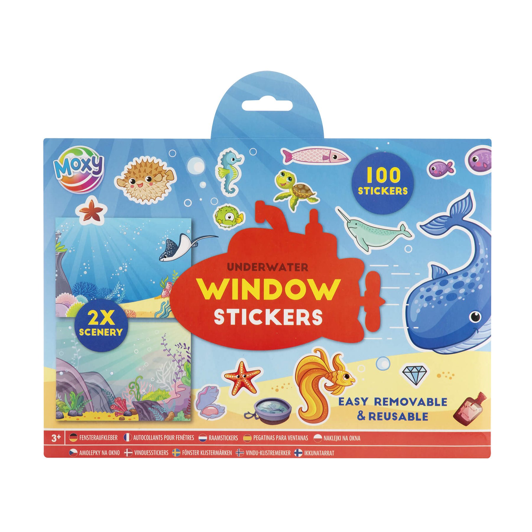 Moxy Window Stickers Ocean, over 100 pcs.