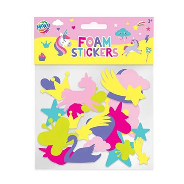 Moxy Unicorn Stickers, foam