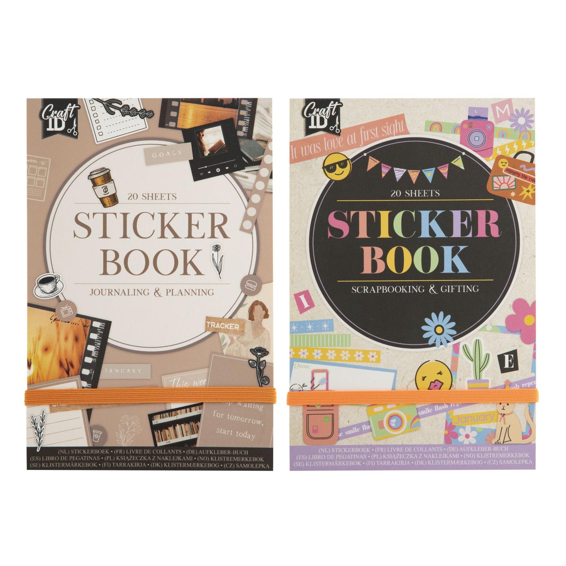 Craft ID Sticker book, assorted, 96 pcs