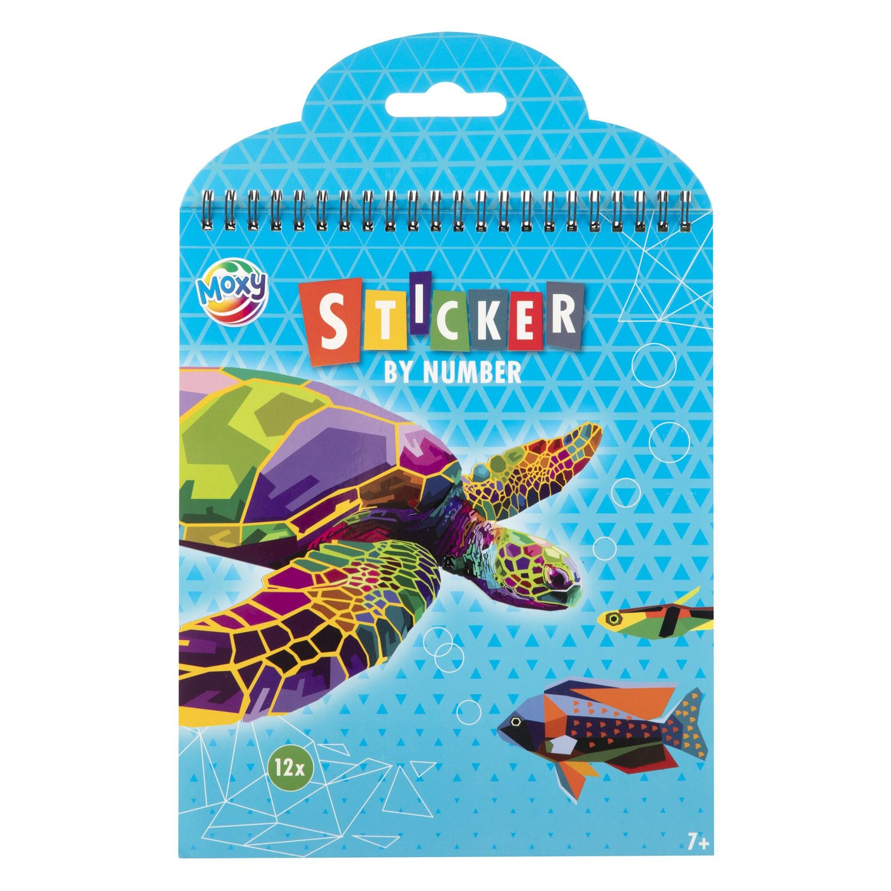 Moxy Sticker book by numbers - Animals, 12 designs
