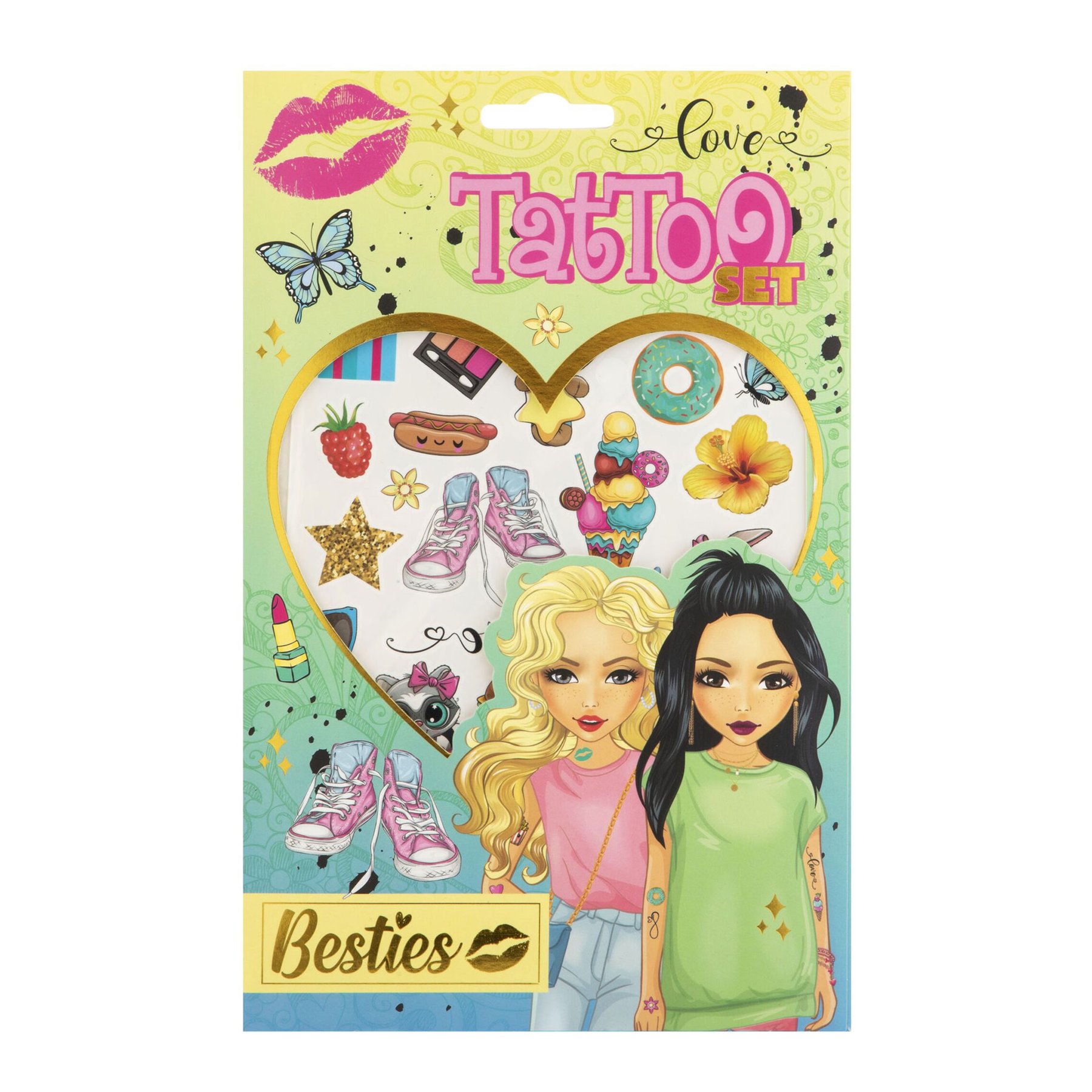 Moxy Temporary tattoos Besties, pink