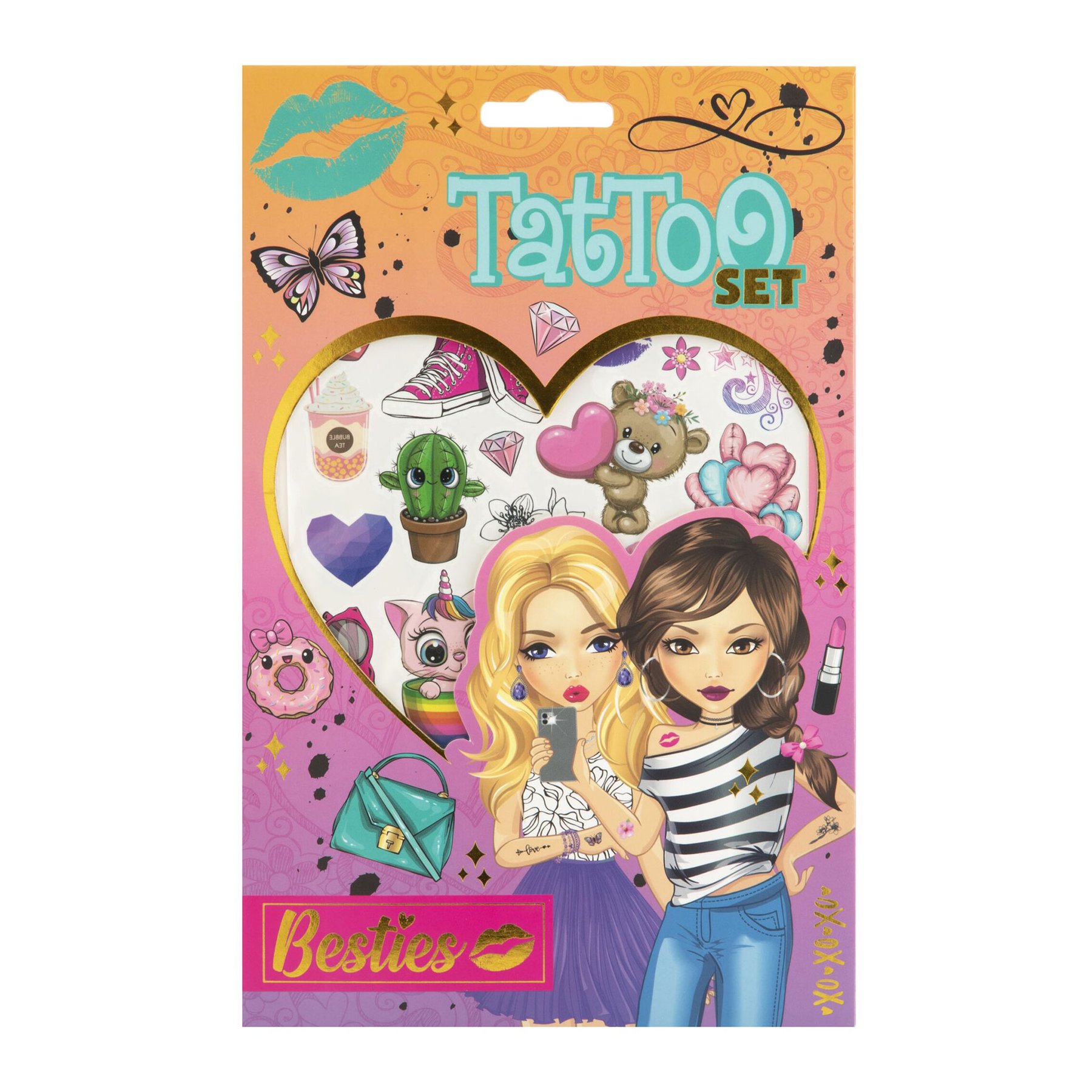 Moxy Besties Tattoo Set, blue