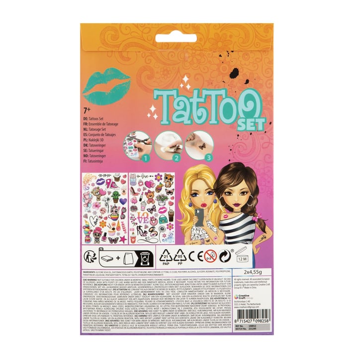 Moxy Комплект татуировки Besties, сини