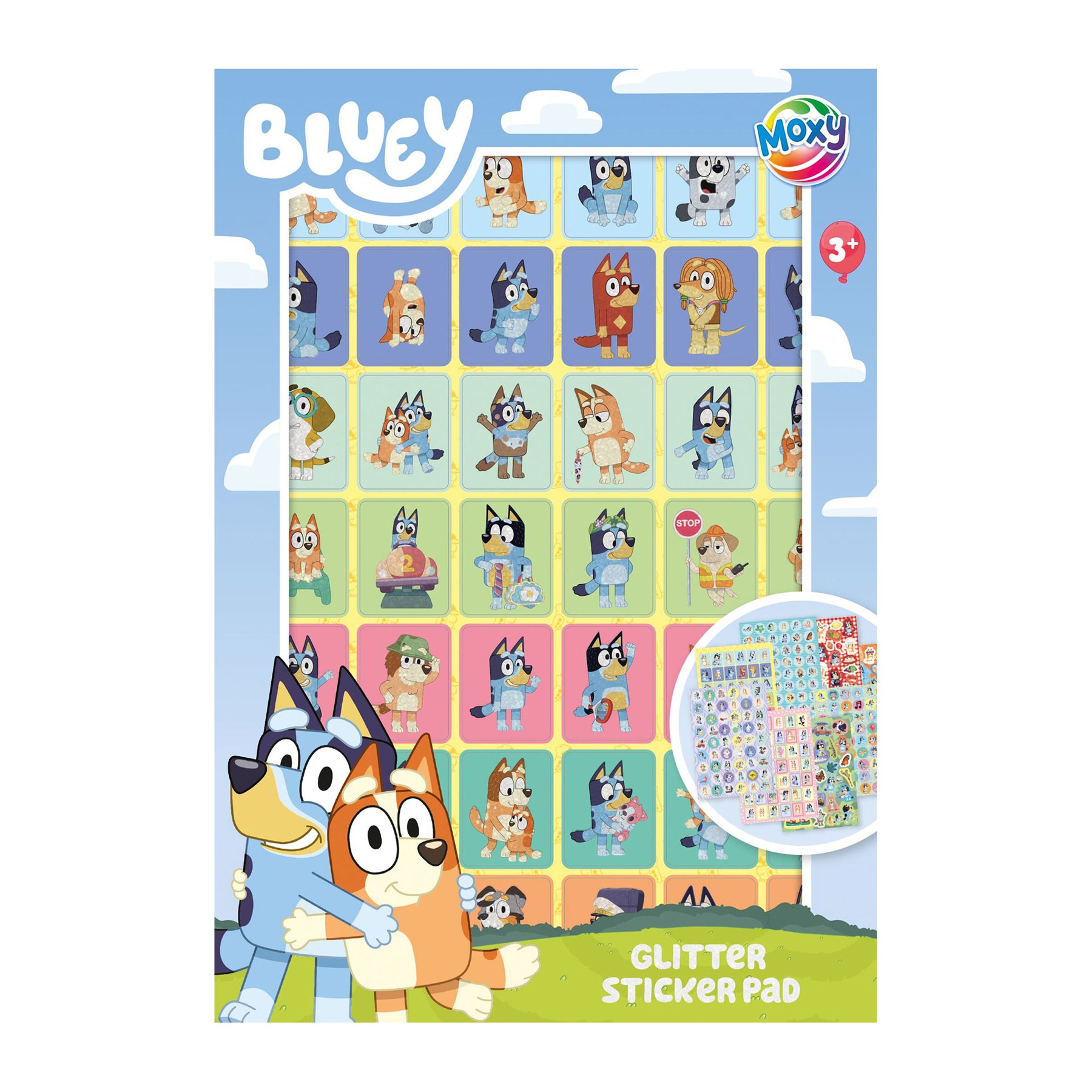 Moxy Sticker Book, A5, Bluey