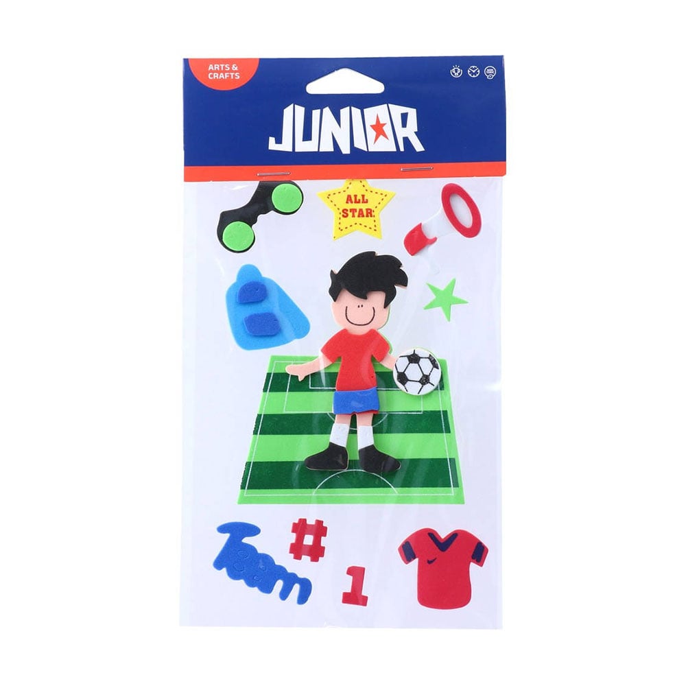 Junior Foam 3D Stickers, football