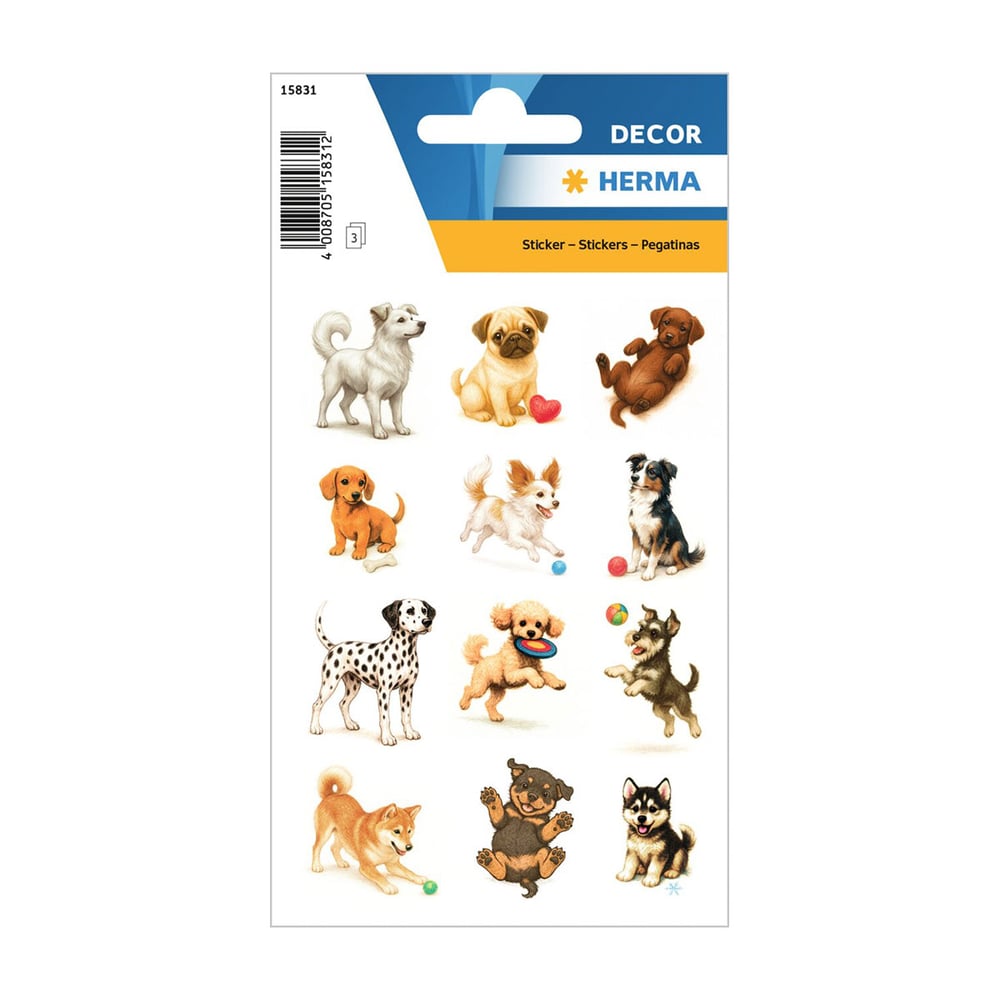 Herma Stickers Dogs, 36 pcs