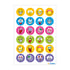 Herma Stickers Emoji faces, glitter, 24 pcs
