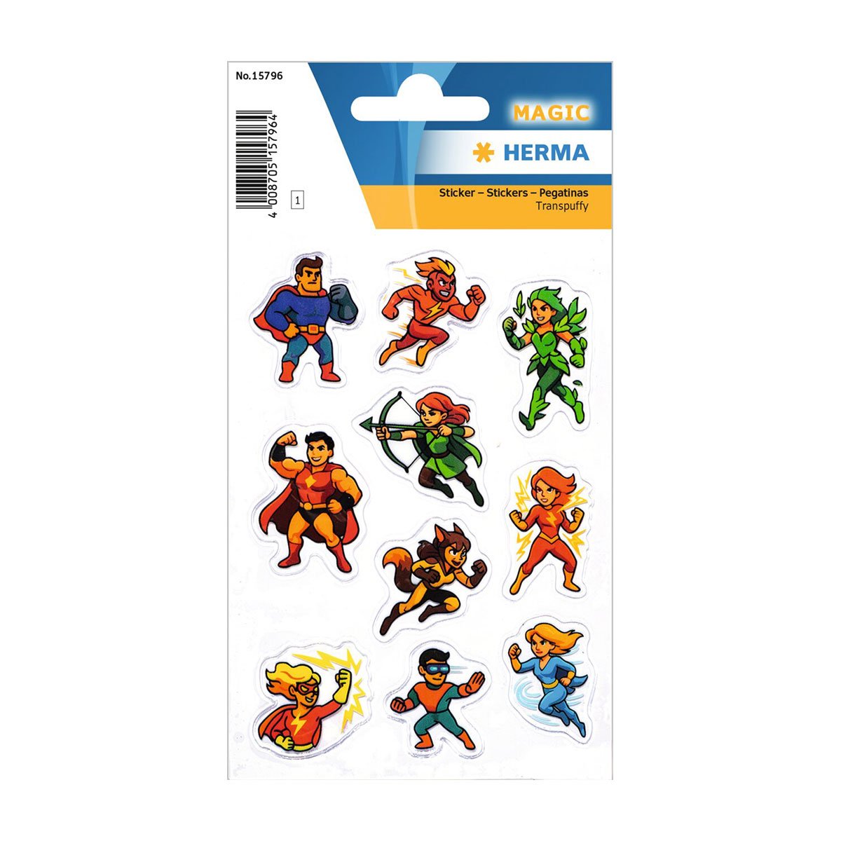 Herma Stickers Superheroes, PVC, 10 pcs