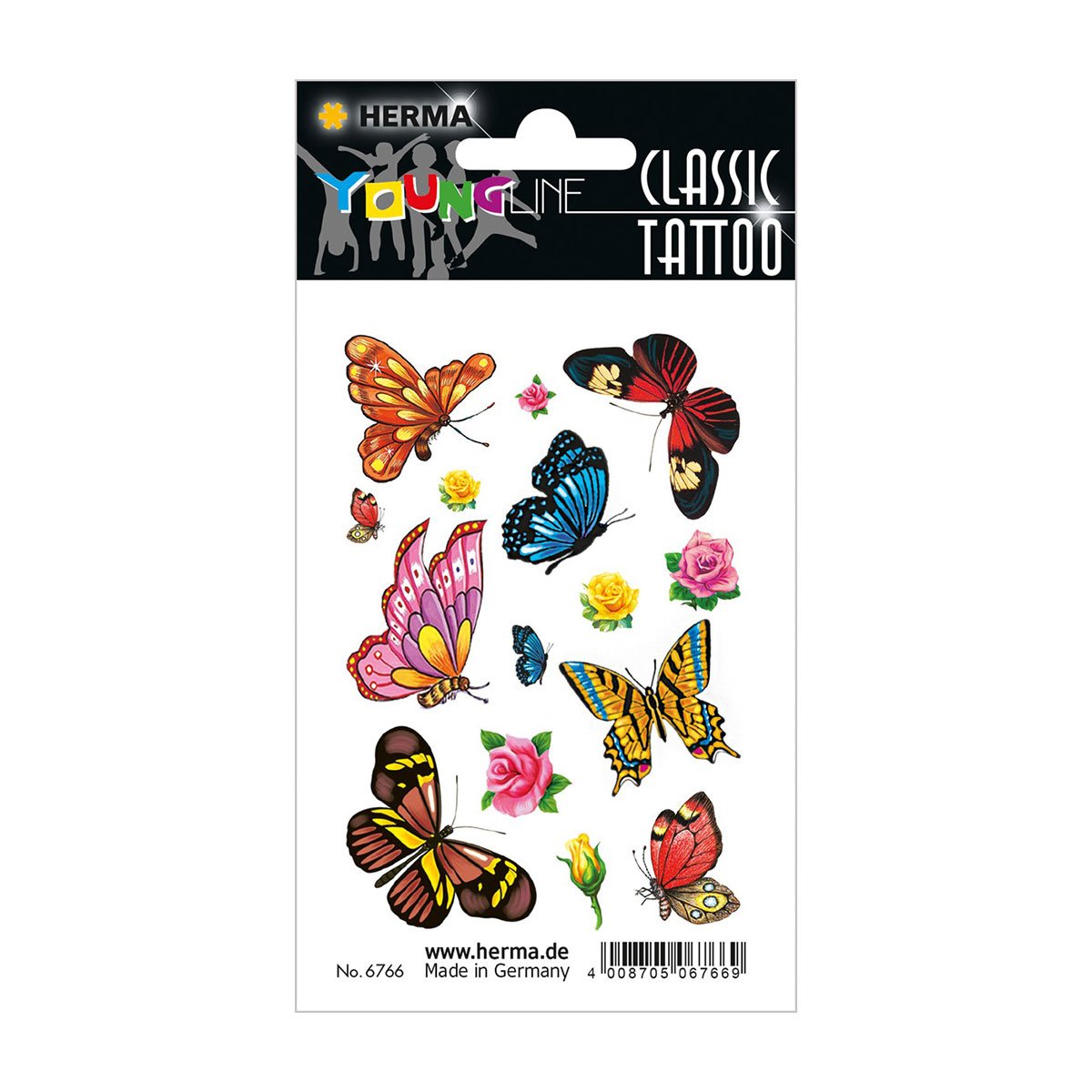 Herma Tattoos Butterflies, 15 pcs