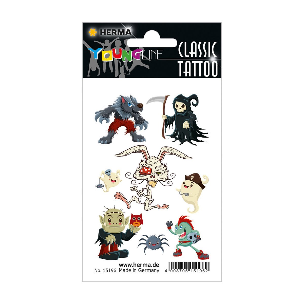 Herma Tattoos Zombies, 8 pcs