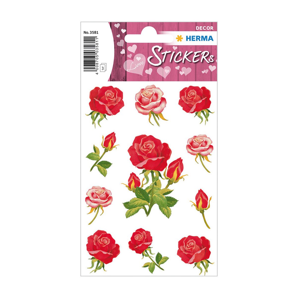 Herma Stickers Roses, 33 pcs