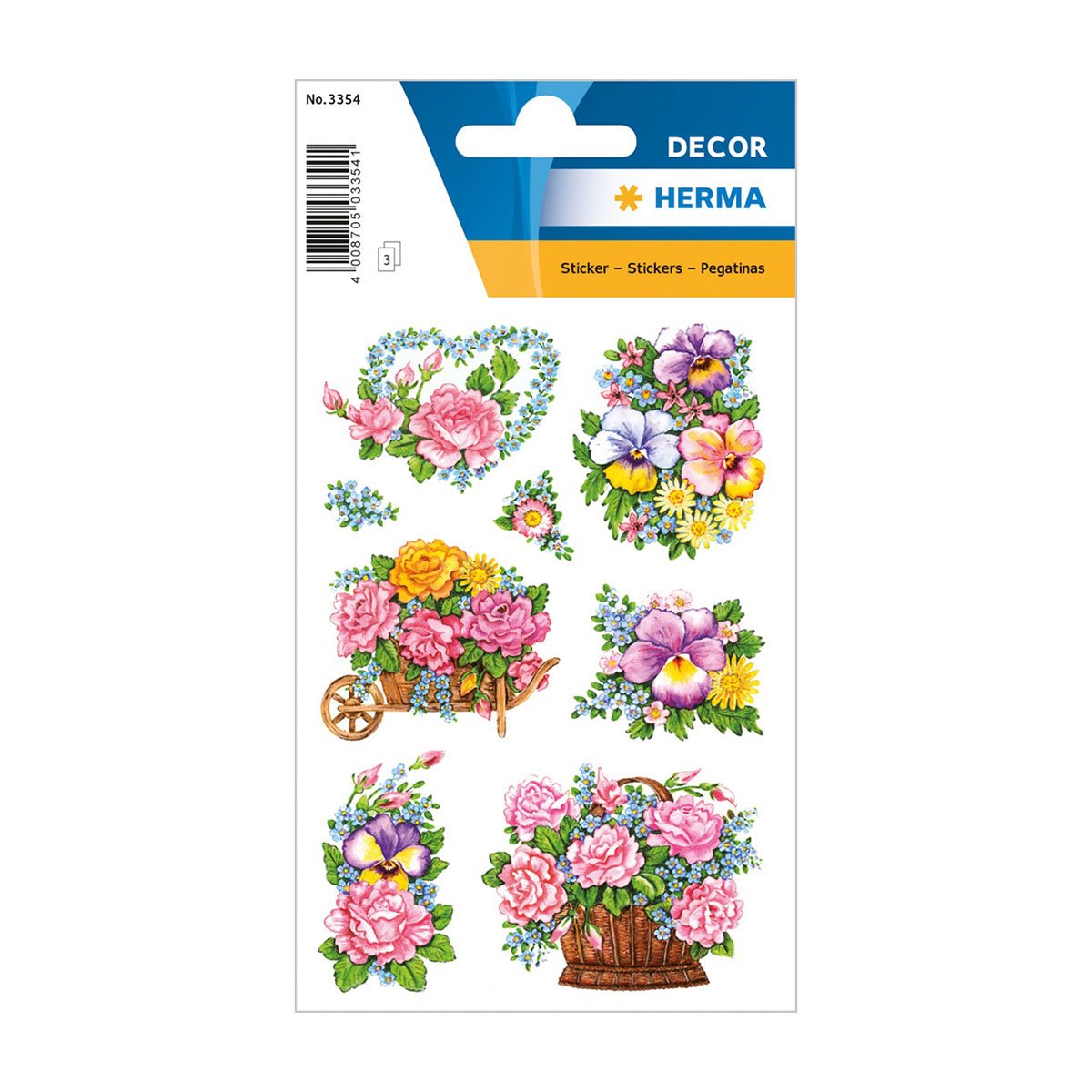 Herma Stickers Flowers, 24 pcs