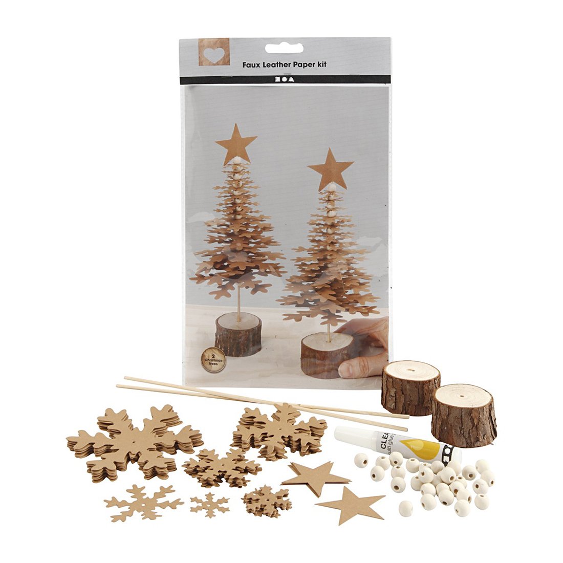 Creativ Company Christmas trees, leather