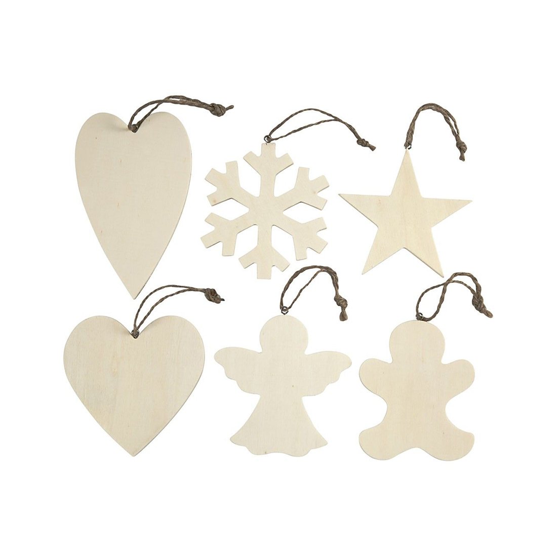 Creativ Company Christmas ornament set, 6 pcs