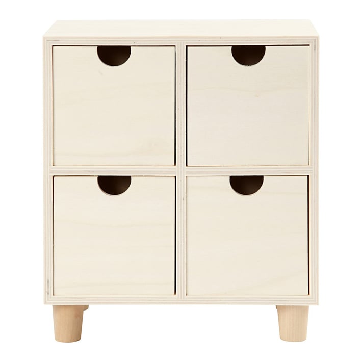 Creativ Company Drawer Unit with 4 Drawers, 23 x 20 x 11.5 cm