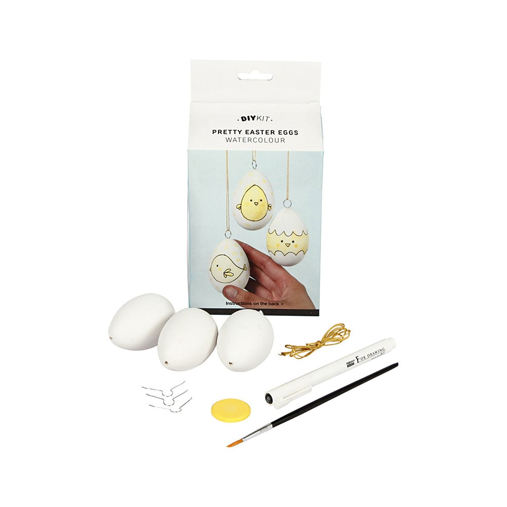 Creativ Company Decoration Kit Beautiful Eggs, with Watercolours