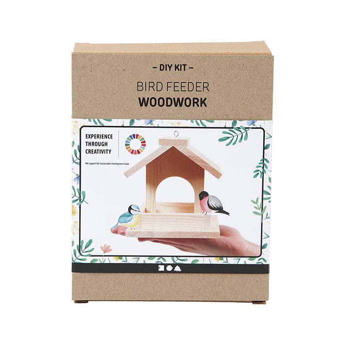 Creativ Company Bird Feeder, wooden, 12.5 x 14.5 x 11.5 cm