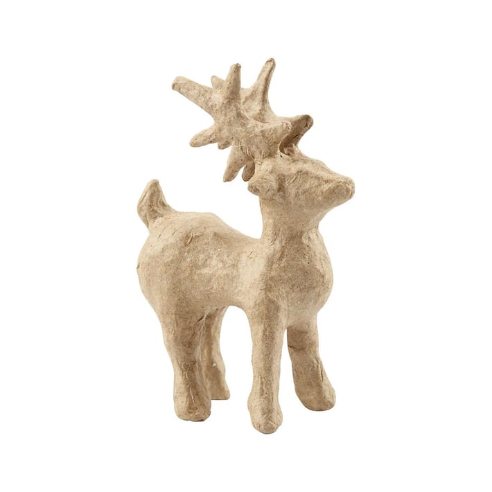 Creativ Company Decoration figure Deer, papier-mache, 12.8 cm