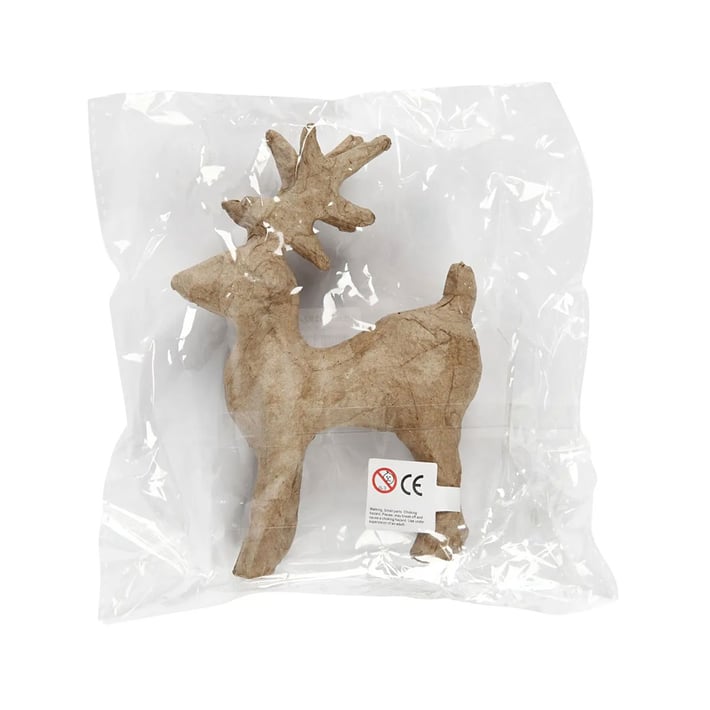 Creativ Company Decoration figure Deer, papier-mache, 12.8 cm