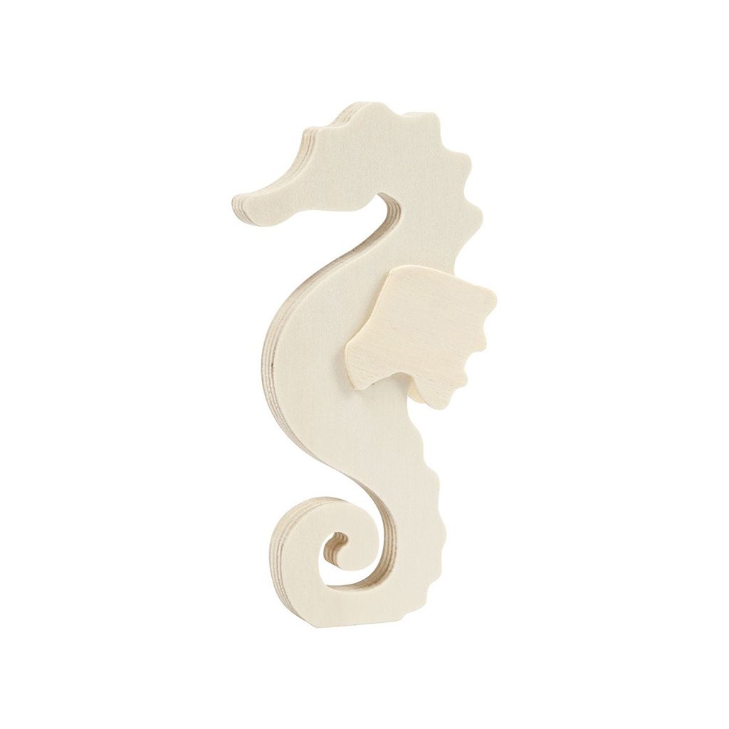 Creativ Company Figurine Seahorse, Wooden