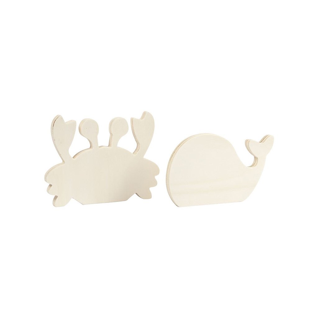 Creativ Company Figures Crab & Whale, wooden