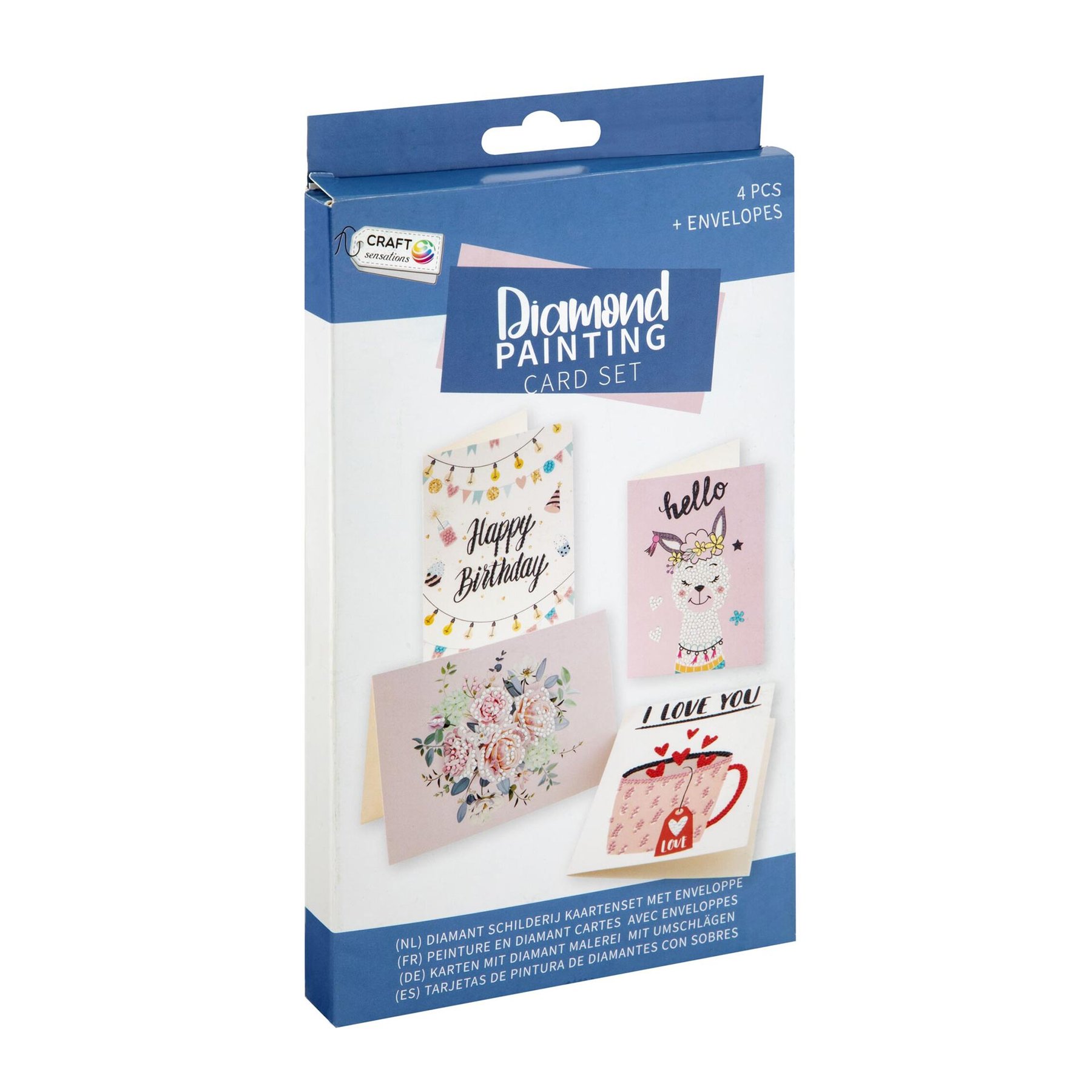 Craft ID Bead Drawing Cards, 181 x 130 mm, 4 pieces