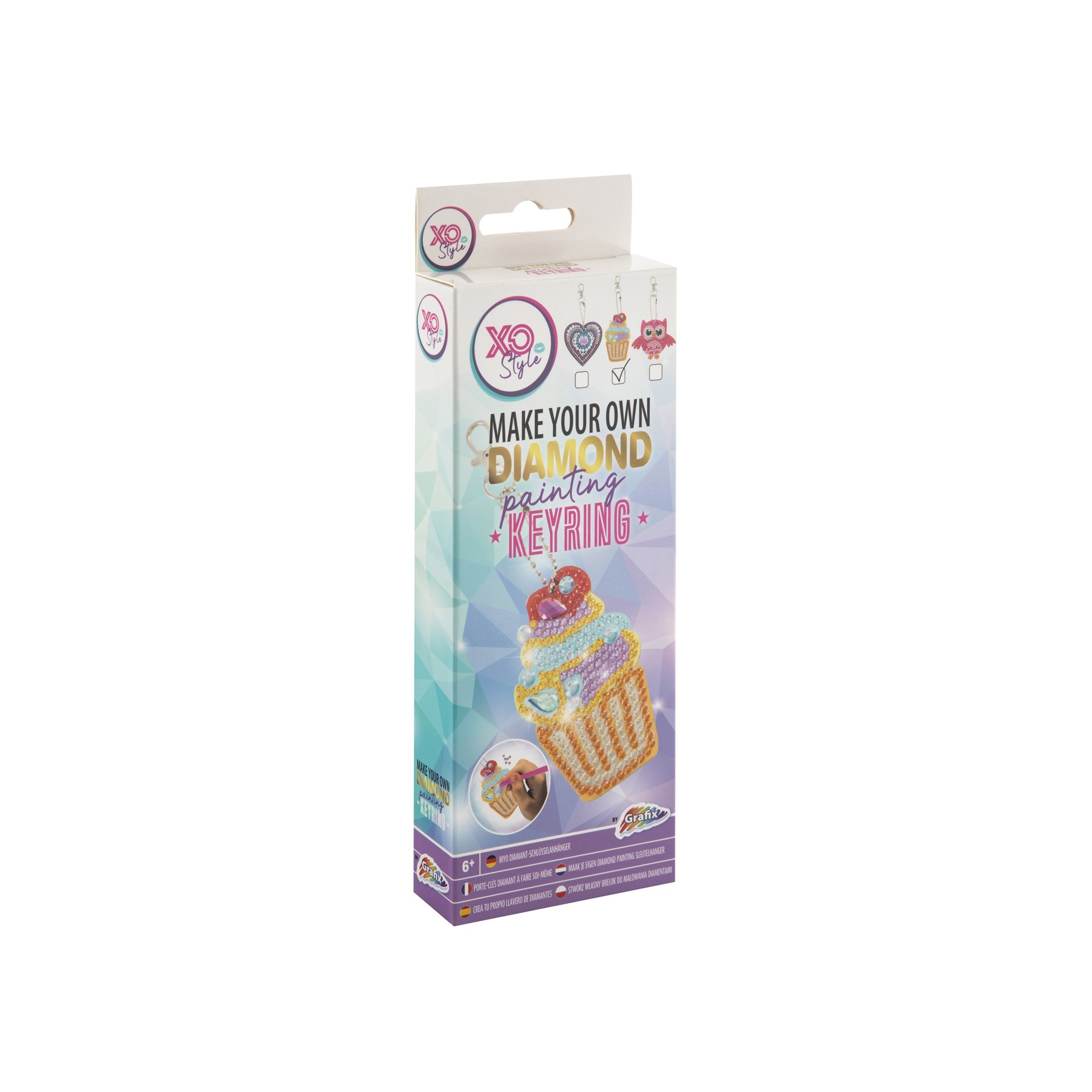 Moxy Keychain for bead painting - Cupcake