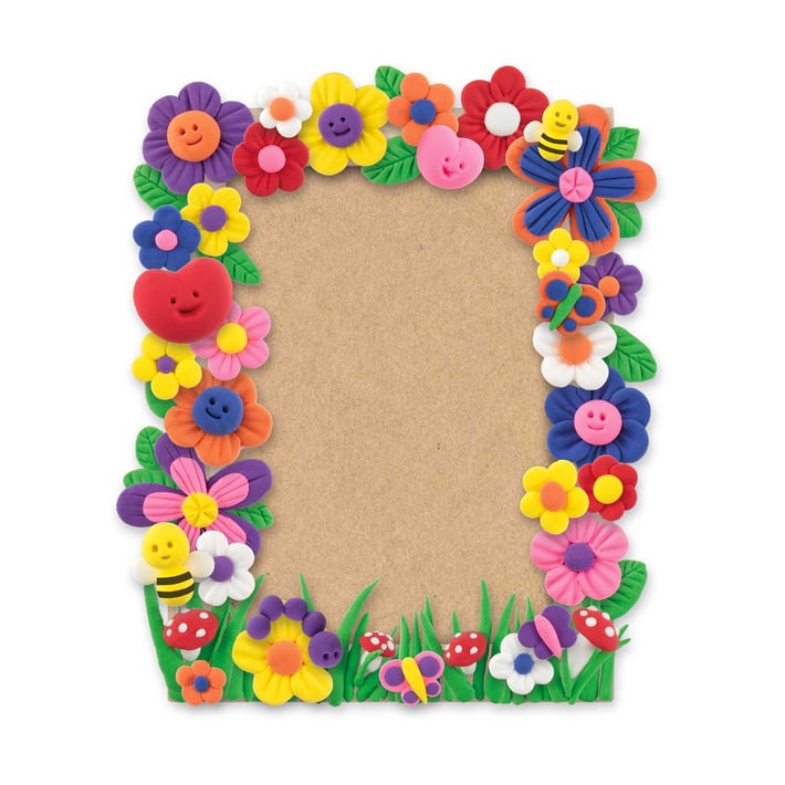 Moxy Frame with Flowers, for decoration, 15.5 x 20.8 cm