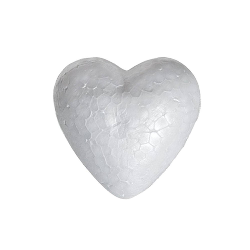 Junior Styrofoam Heart, 85 mm, 2 pcs