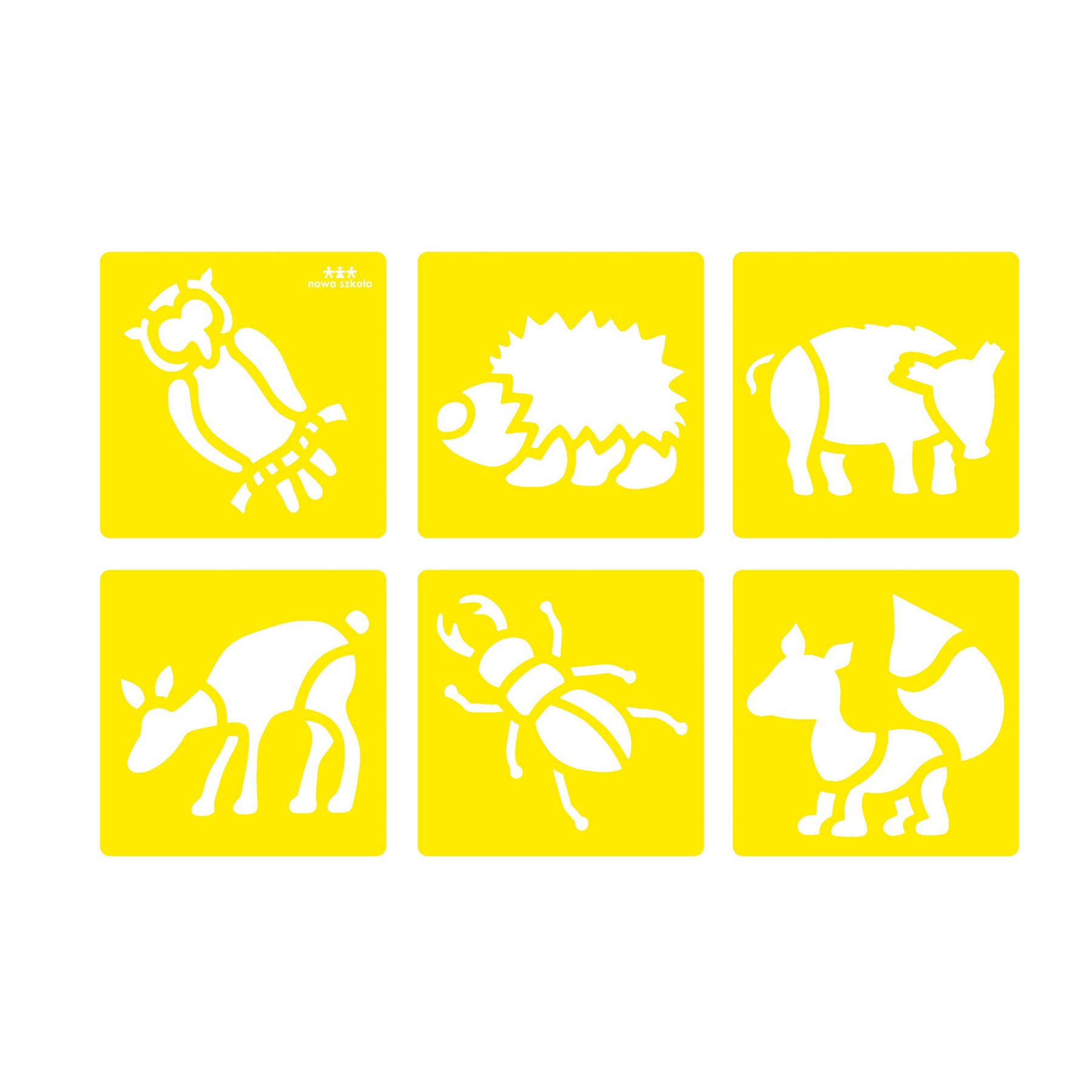 Nowa Szkola Template Forest Animals, 6 shapes