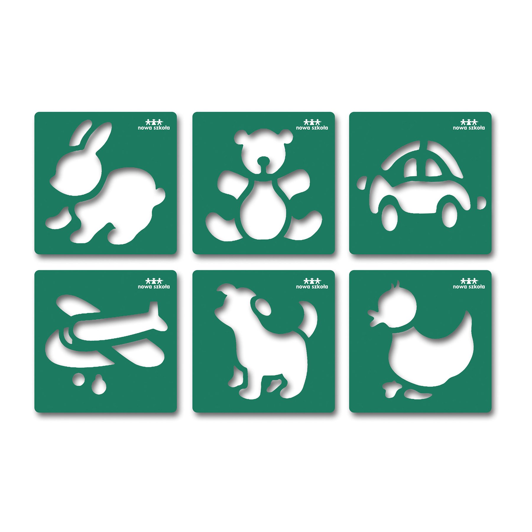 Nowa Szkola Stencil Toys, 6 shapes