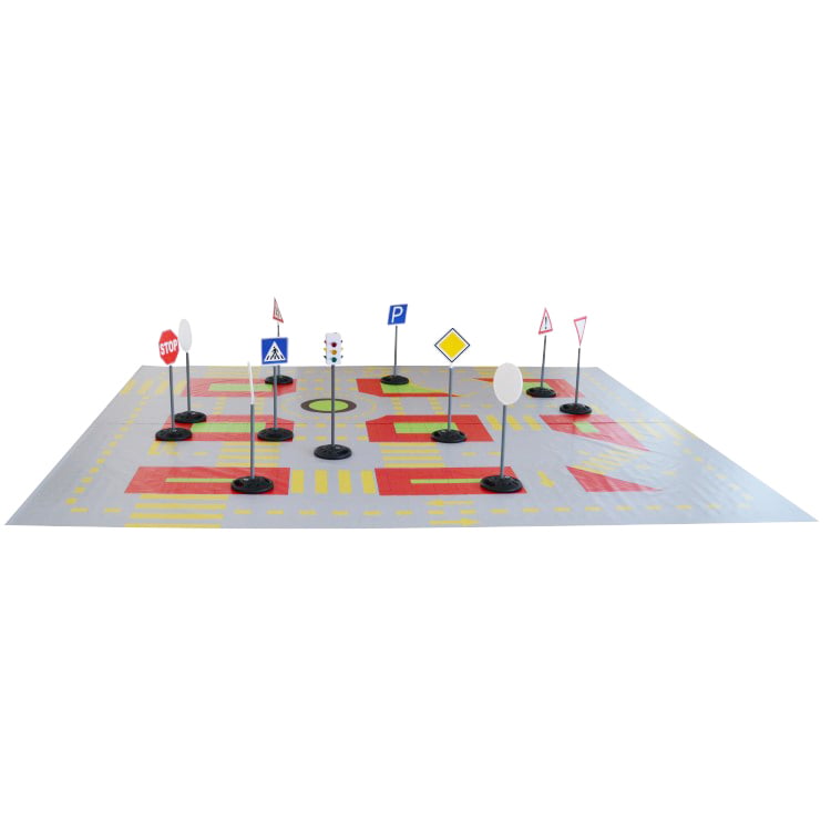 Portable traffic safety playground, without signs, small