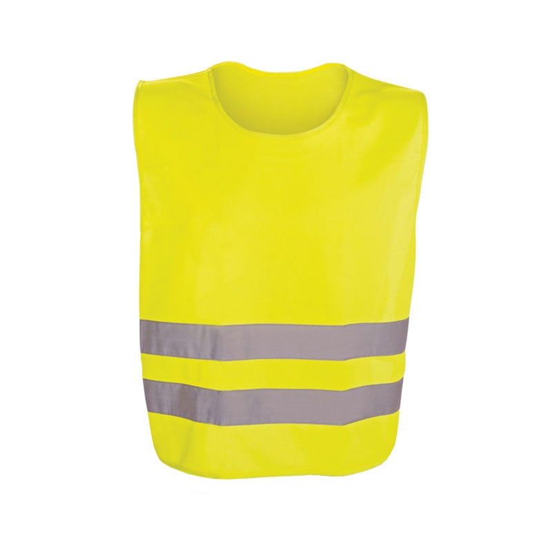 Safety vest, reflective, 54 x 62 cm, yellow