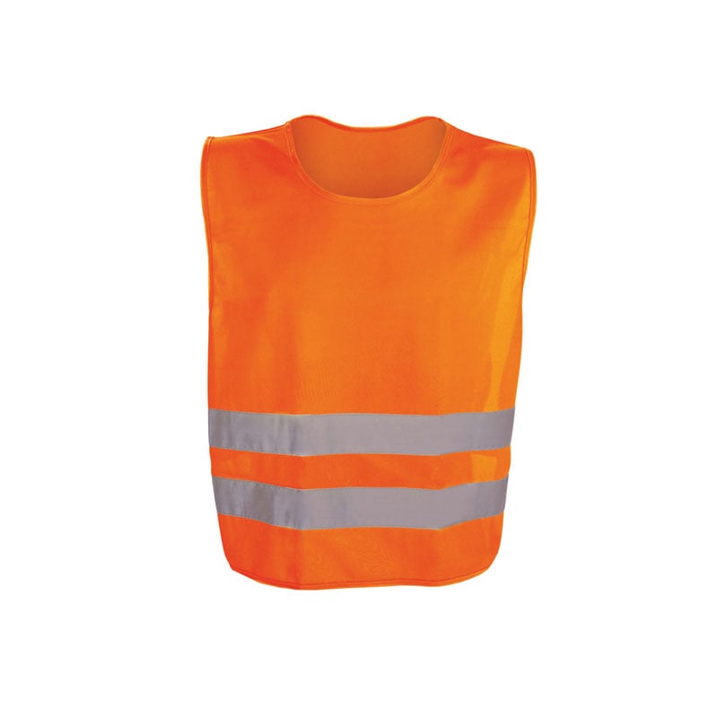 Safety vest, reflective, 54 x 62 cm, orange