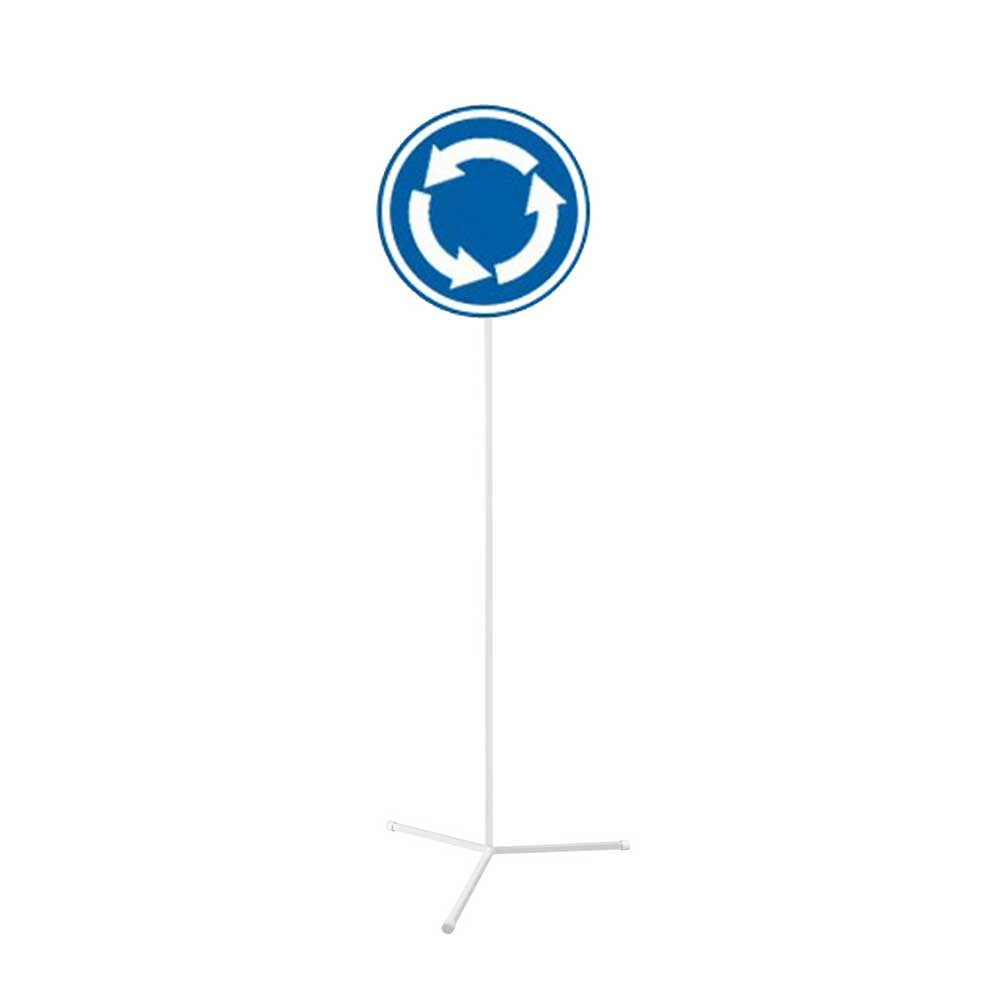 Road Sign G12 - Roundabout, with stand