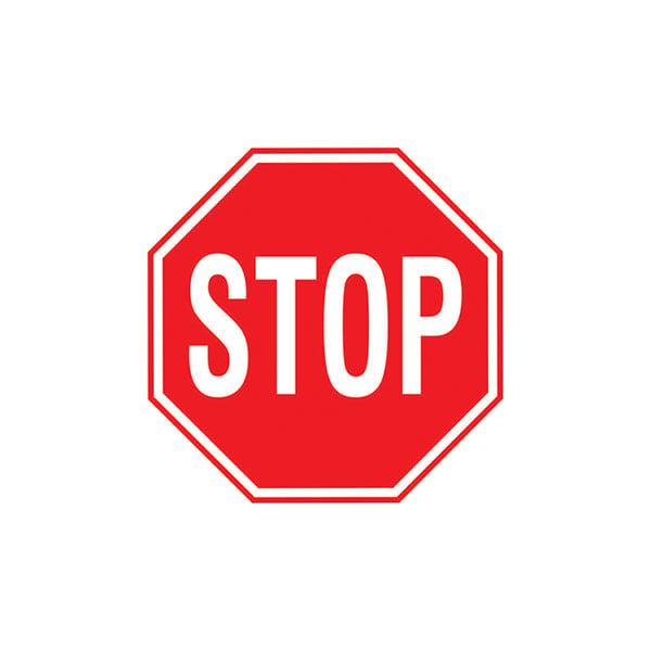 Road Sign B2 - Stop, with Stand