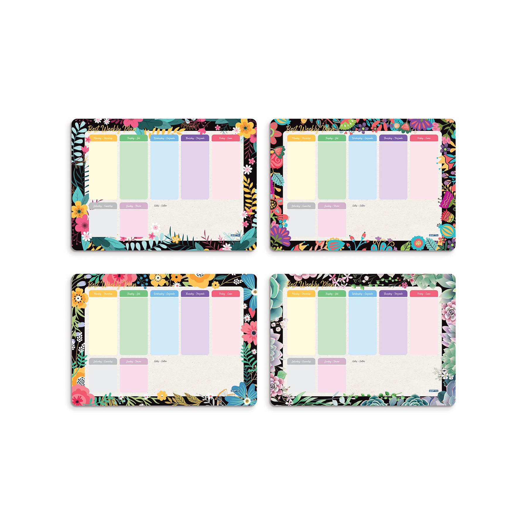 Gipta Weekly planner, 17 x 24 cm