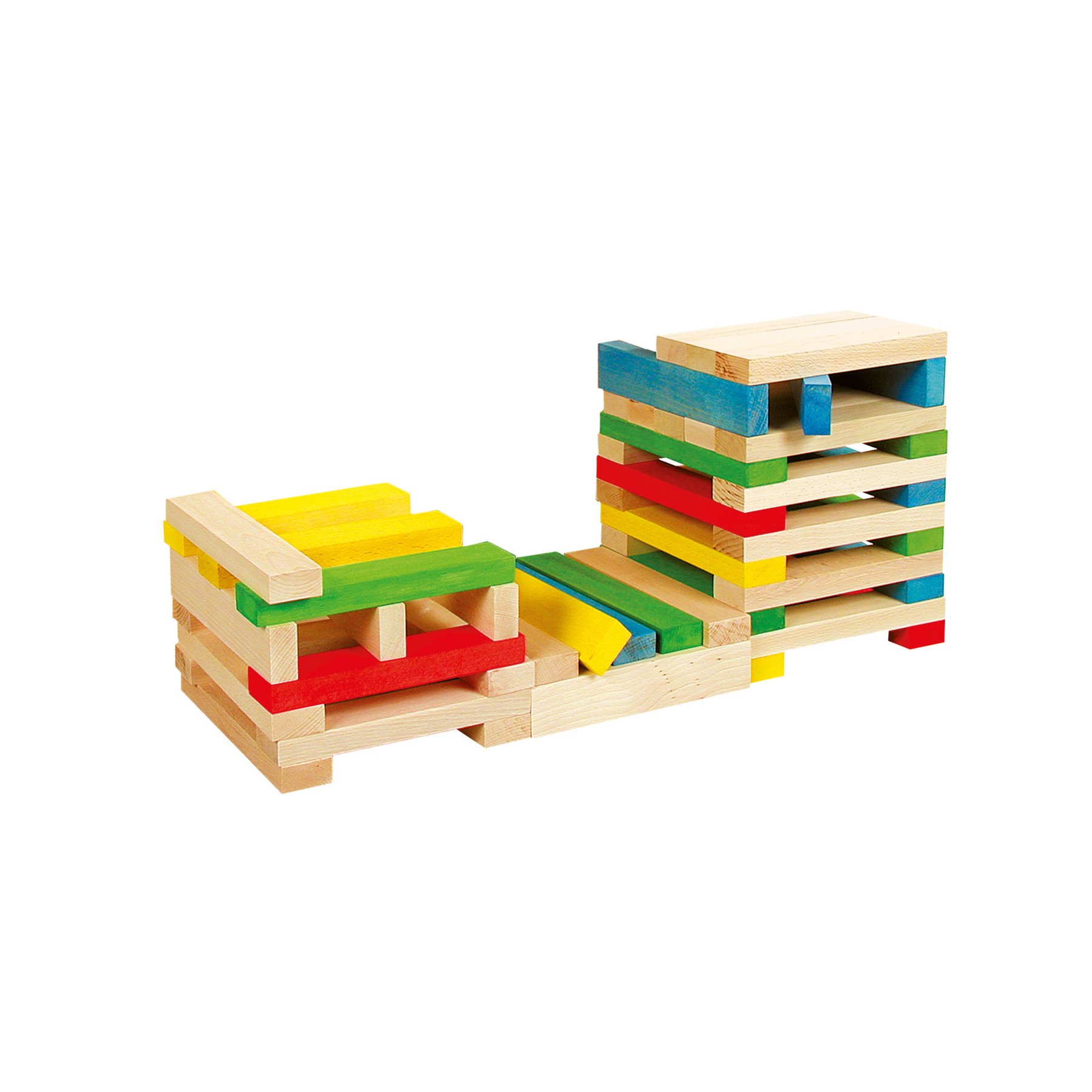 Nowa Szkola Constructor Beams, wooden, large, 120 pieces
