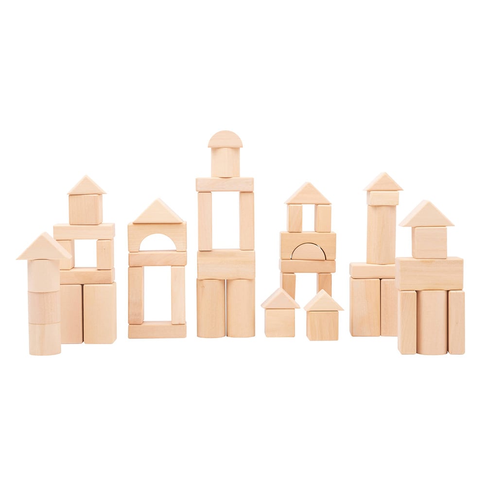 Small Foot Constructor, wooden, in textile bag, 50 pieces
