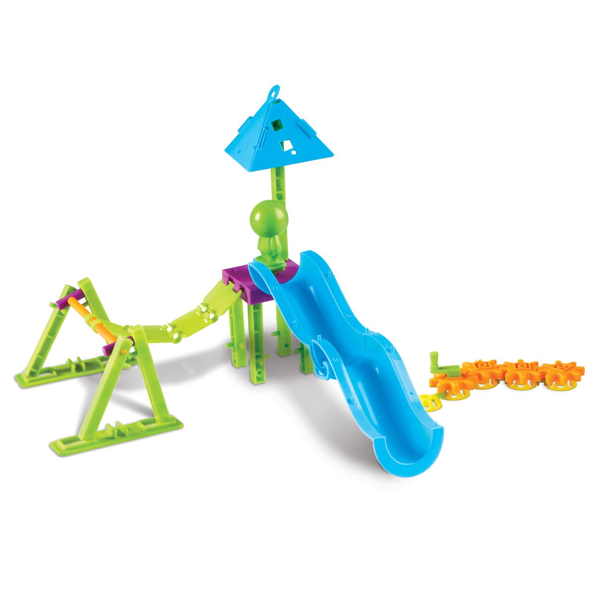 Learning Resources STEM constructor - Build your own playground, plastic, 104 pieces