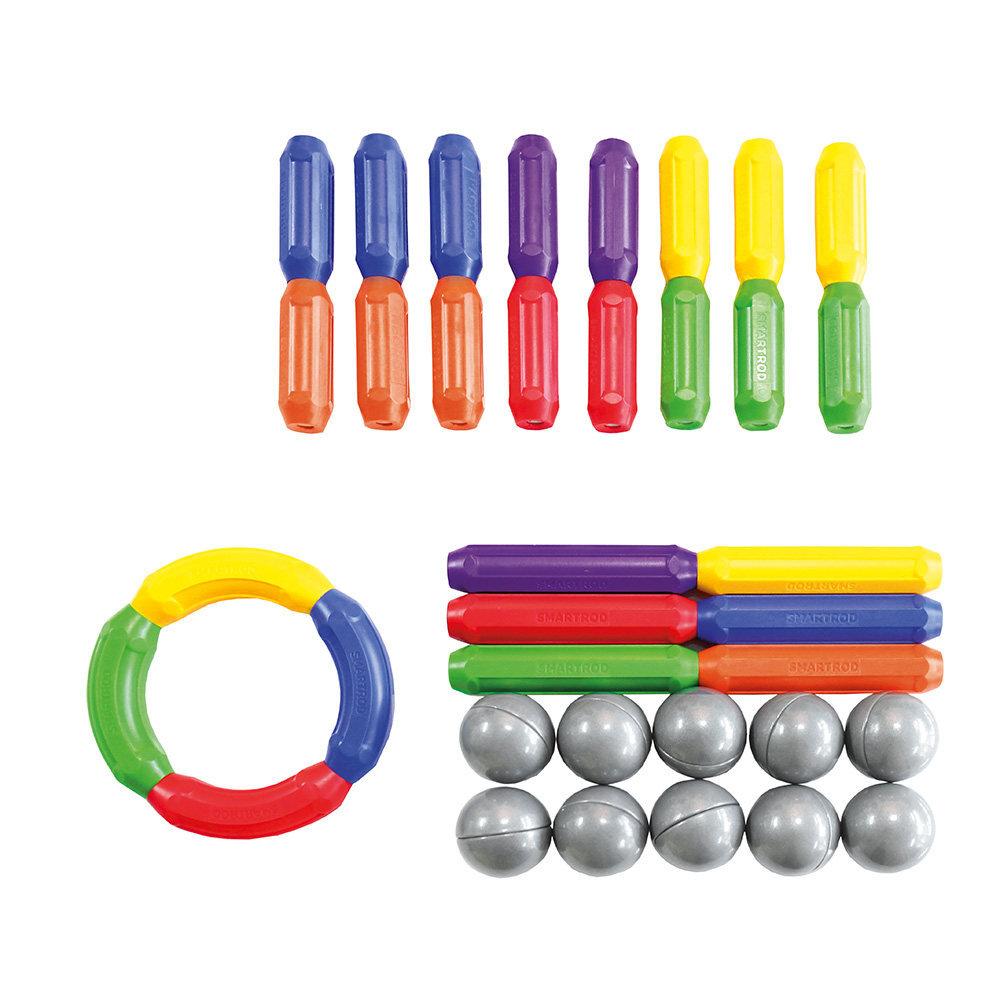 Nowa Szkola Construction set, magnetic elements, 36 pcs