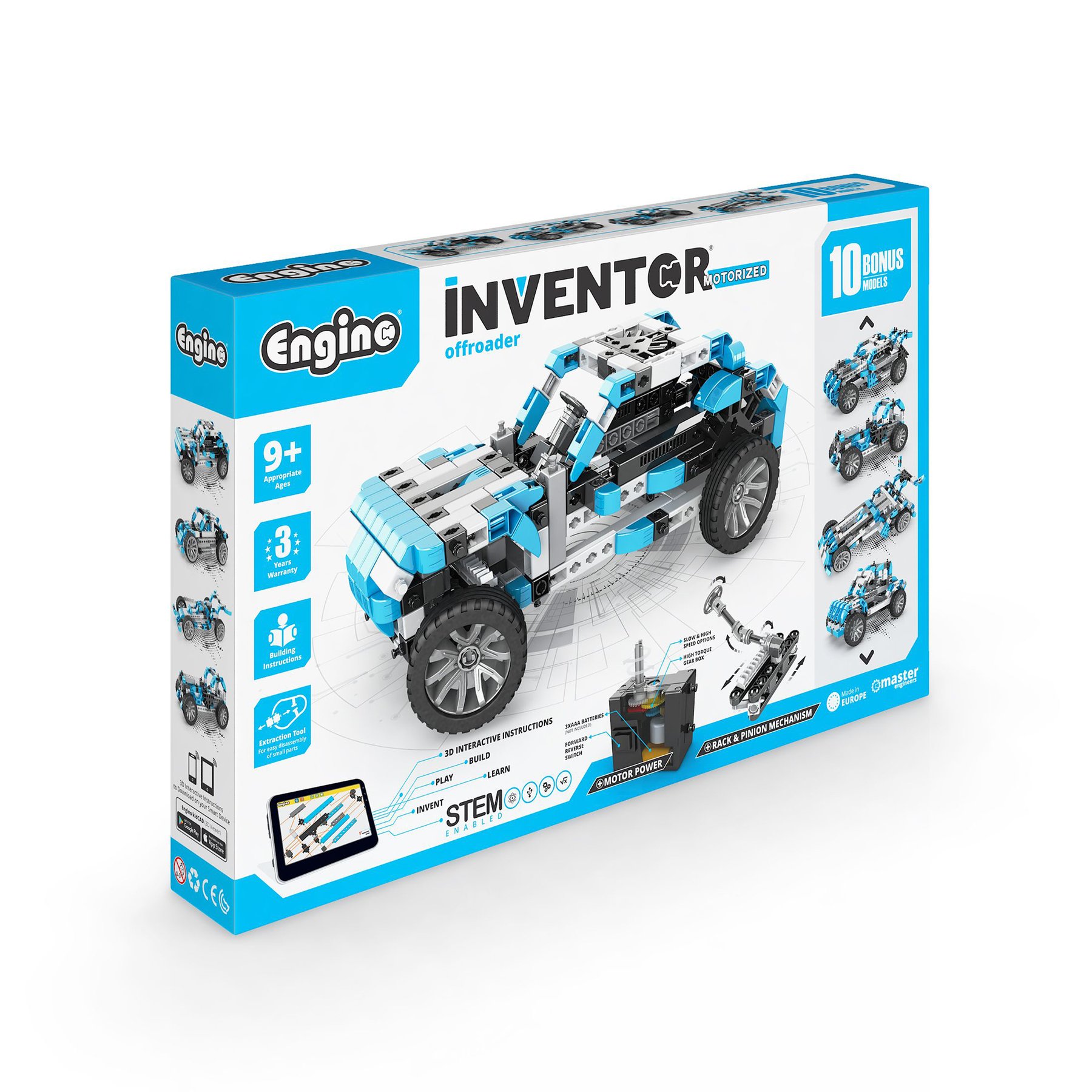 Engino Inventor Motorized Constructor – Off-roader, 10 in 1