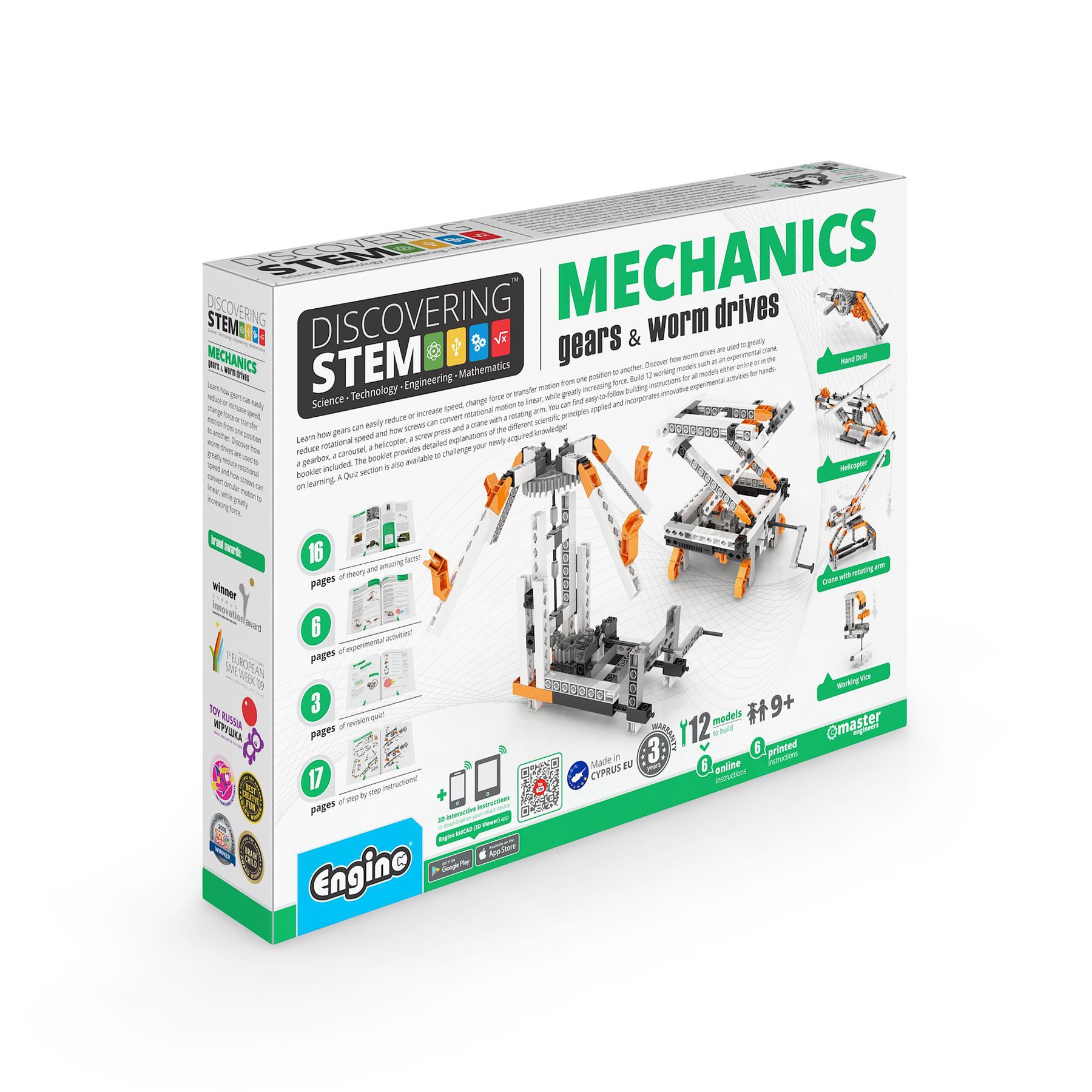 Engino STEM Mechanics construction set - Gears and axles
