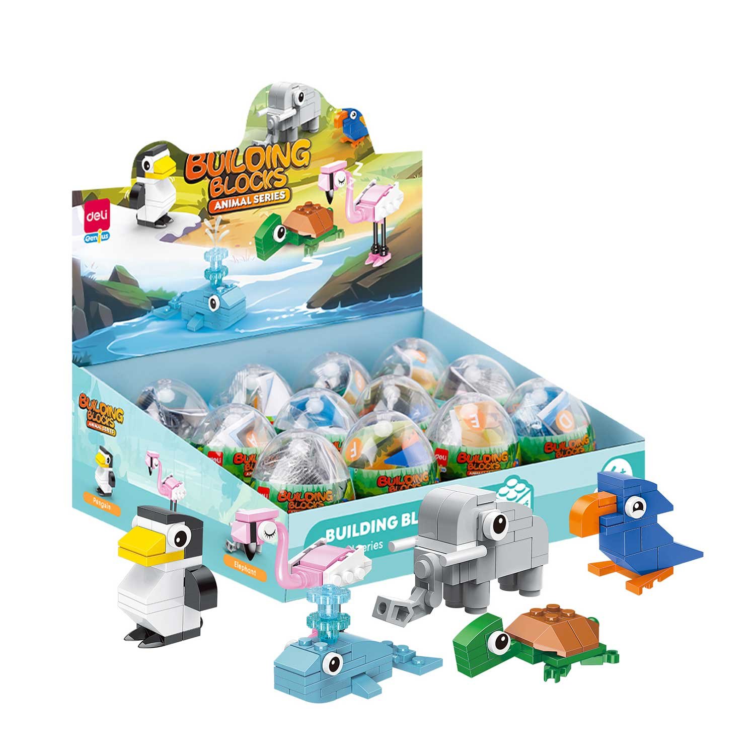 Deli Constructor-animals Genius, in egg, assorted