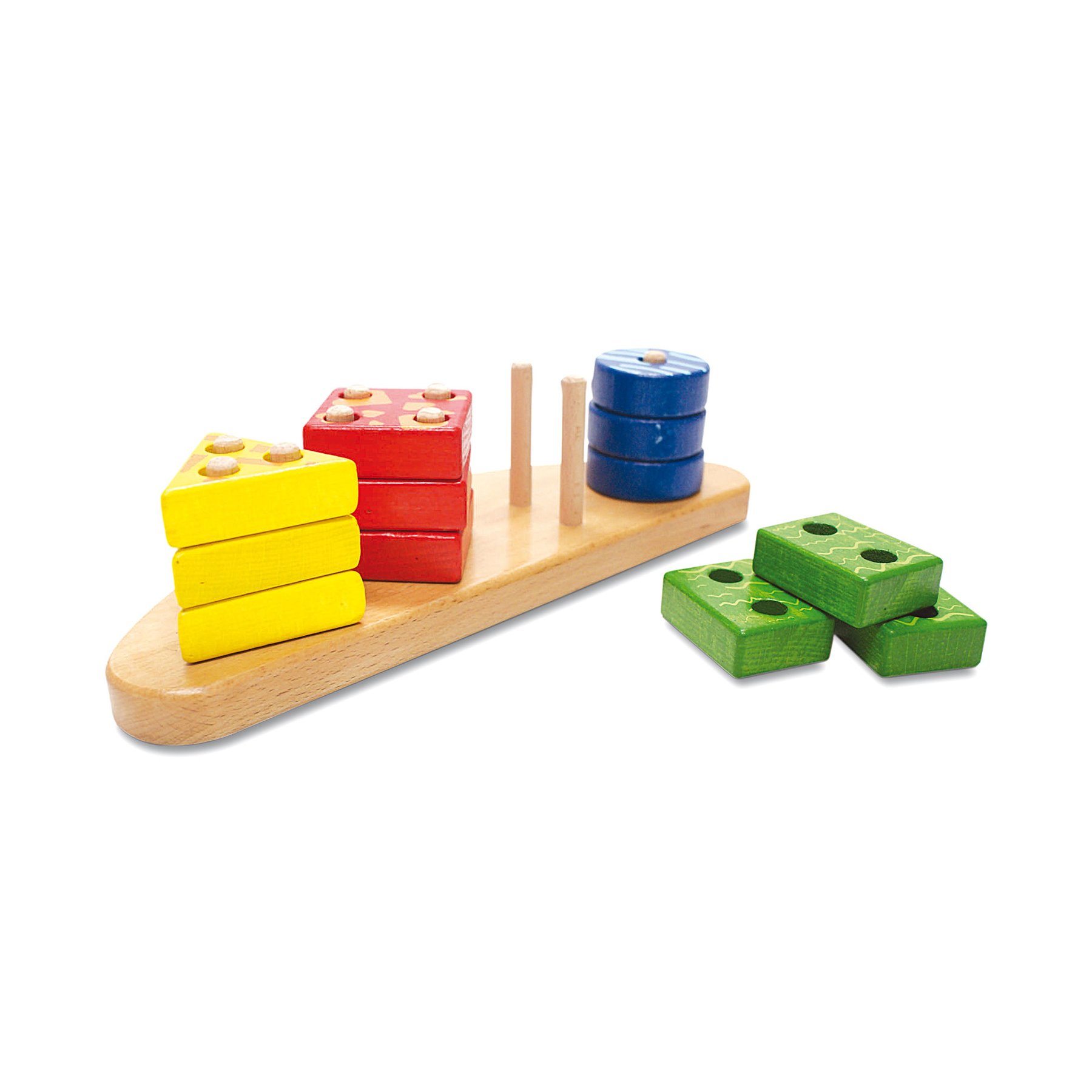 Nowa Szkola Sorting Shapes, with board, wooden, colourful