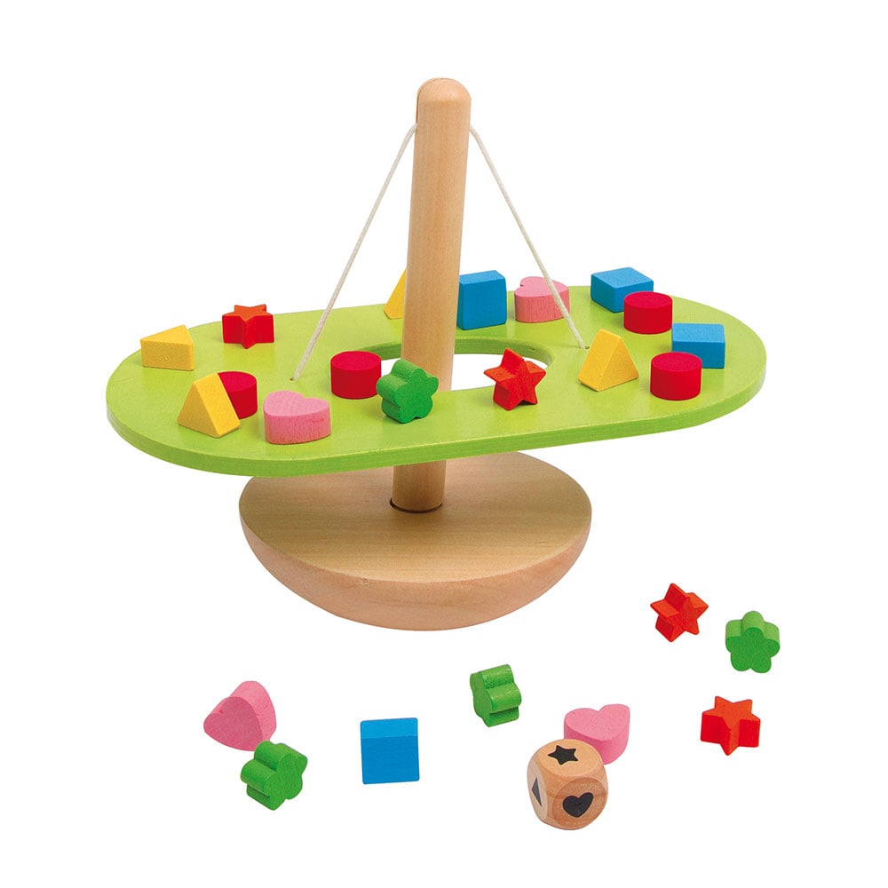 Small Foot Balance Boat, Wooden, 26 pcs