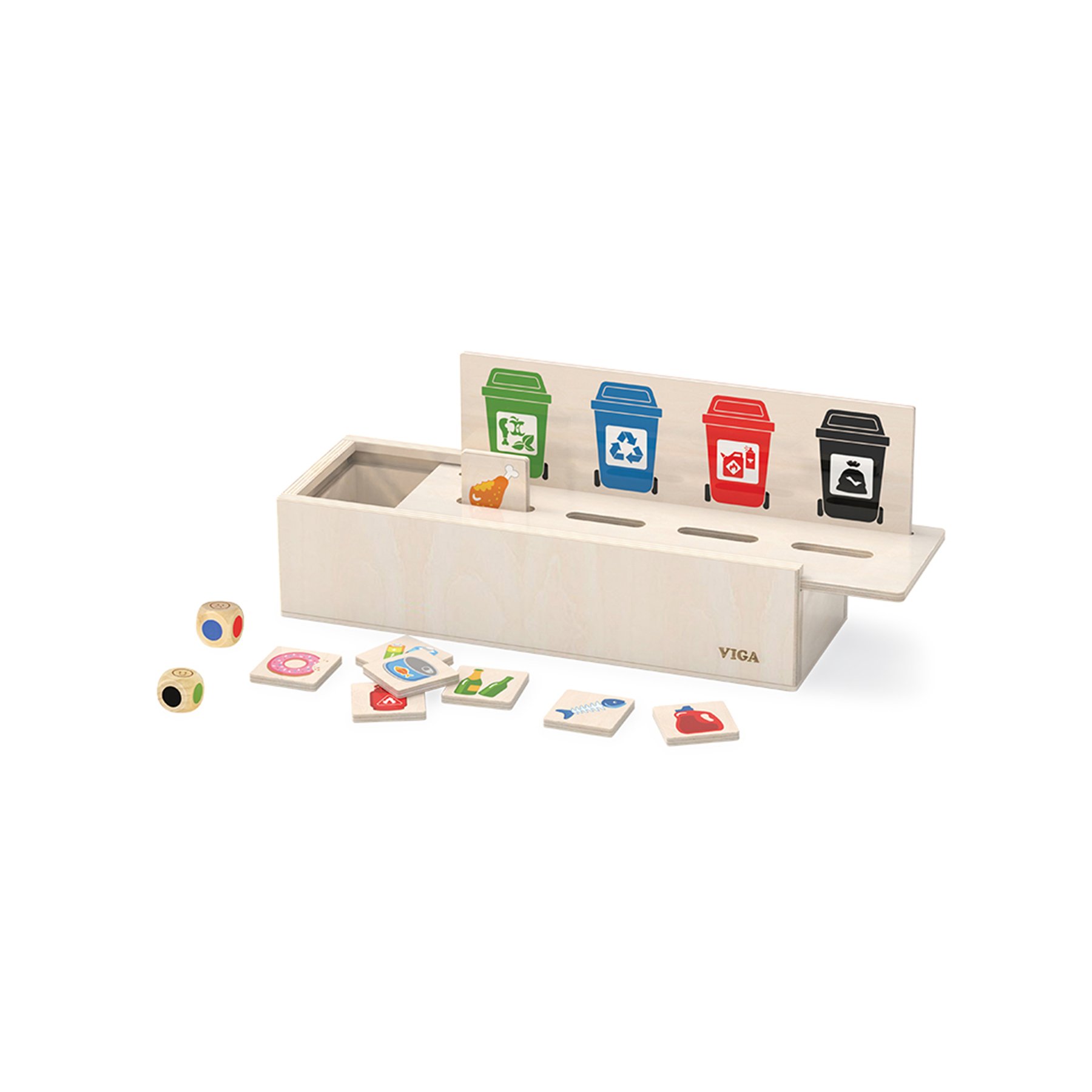 Nowa Szkola Sorting waste game, wooden