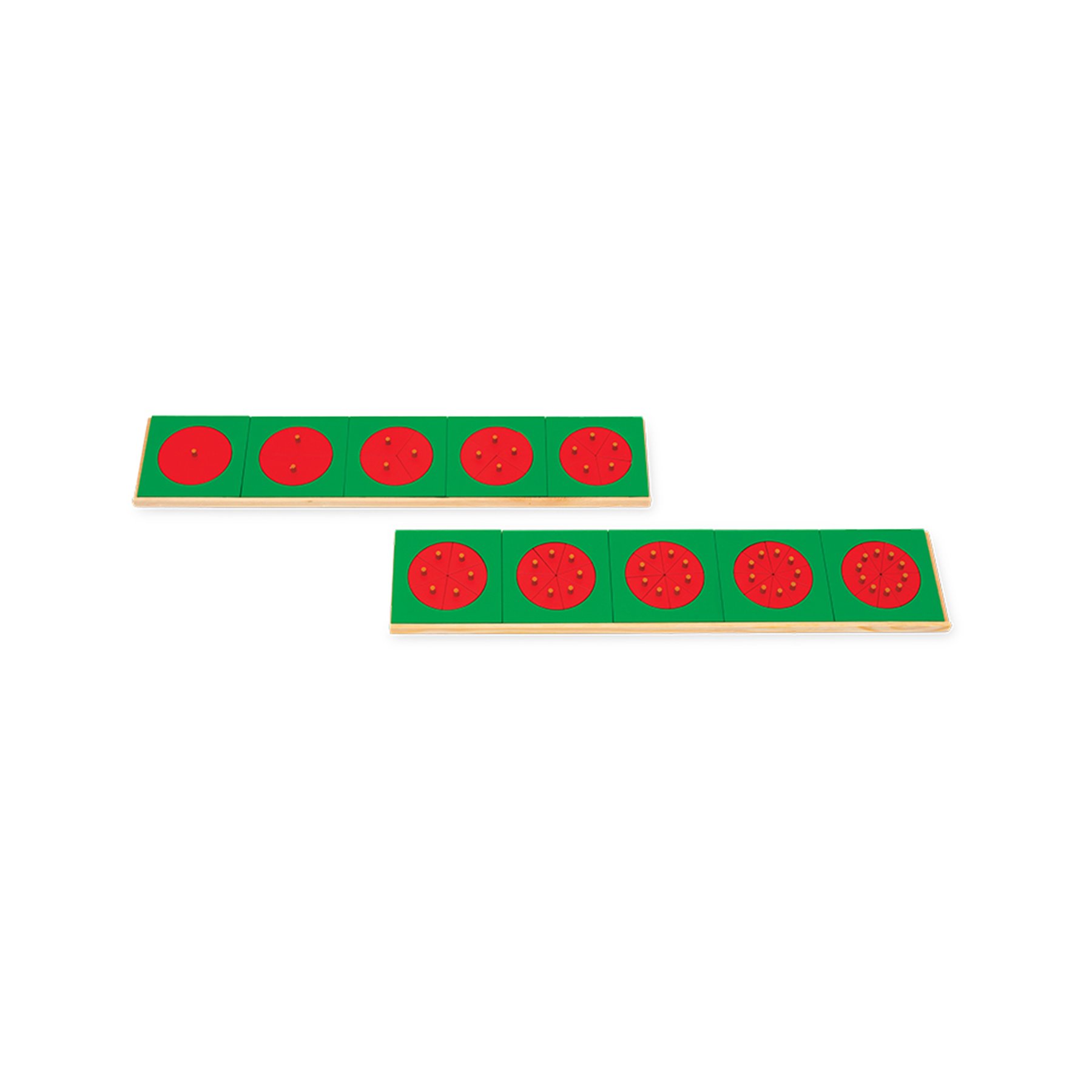 Nowa Szkola Montessori Fraction Circles, wooden
